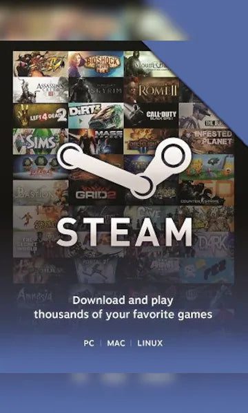 Steam Wallet Card $20 US Activation Code